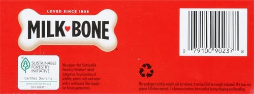 Milk-Bone Flavor Snacks Dog Treats, Small Biscuits, 24 Ounce Crunchy Texture Helps Reduce Tartar (Pack of 2) - PAWPICO