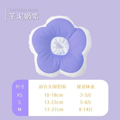 Soft Cat Cone E Collar Adjustable Waterproof Purple Flower Elizabethan Collar Collar Cone for Cats Small Dogs Kitten Puppy After Surgery Prevent Licking(Purple,Small) LAVVICHA