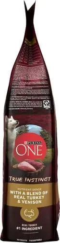 Purina ONE True Instinct With A Blend Of Real Turkey and Venison Dry Dog Food - 7.4 lb. Bag - PAWPICO