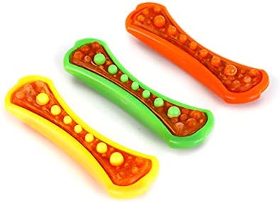Hartz Chew 'n Clean Dental Duo Dog Treat & Chew Toy, Color Varies, Medium, 3 Pack - PAWPICO