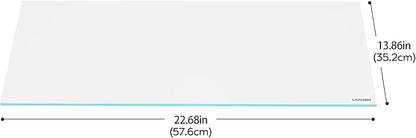 LANDEN 4mm Thick Clear Glass Aquarium Lid,Includes 4 Clips for Secure Placement, 576 x 352mm(22.68x13.86 inches) for 584-588 mm Inner Length Aquariums,Adapted to LANDEN SD604545,RF604540 Landen
