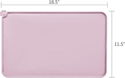 AUDWUD Silicone Waterproof Dog Cat Pet Feeding Mats,Anti Slip Pet Bowl Mats,Pet Feeding Mat - PAWPICO