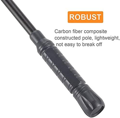 hygger Carbon Fiber 6 in 1 Aquarium Cleaning Tool Kit Al-gae Scraper Scrubber Pad Sponge Telescopic Handle Fish Tank Brush Cleaner Set for Saltwater Freshwater hygger