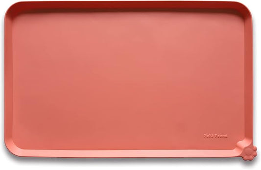 Hoki Found -Waterproof Pet Feeding Mats with High Lips - Multiple Size and Colors for Dogs, Cats & Others-BC - PAWPICO
