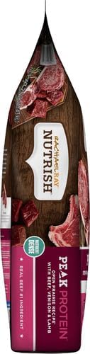 Rachael Ray Nutrish PEAK Natural Dry Dog Food, Open Prairie Recipe with Beef, Venison & Lamb, 23 Pounds, Grain Free (Packaging May Vary) - PAWPICO
