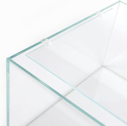 LANDEN 4mm Thick Clear Glass Aquarium Lid, Includes 4 Clips for Secure Placement, 342 x 168mm(13.46x6.61 inches for 350-354mm Inner Length Aquariums, Adapted to LANDEN NA362226 Landen