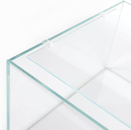 LANDEN 4mm Thick Clear Glass Aquarium Lid, Includes 4 Clips for Secure Placement, 342 x 168mm(13.46x6.61 inches for 350-354mm Inner Length Aquariums, Adapted to LANDEN NA362226 Landen