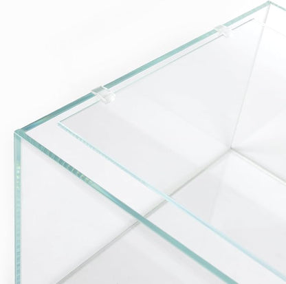 LANDEN 4mm Thick Clear Glass Aquarium Lid,Includes 4 Clips for Secure Placement, 576 x 310mm(22.68x12.2 inches) for 584-588 mm Inner Length Aquariums, Adapted to LANDEN SD604040 Landen