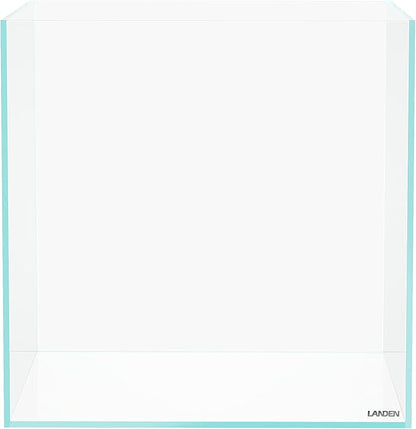 LANDEN 36C 11.5 Gallon Cube Rimless Low Iron Aquarium Tank,W14.2×D14.2×H14.2 in(36x36x36cm) 5mm Thickness with Nano Foam Leveling Mat Included Landen