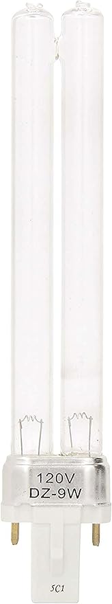 Coralife Aquarium Fish Tank Marine Salt Water Turbo-Twist UV Sterilizer 9 Watt Replacement Bulb, For 3X up to 125 Gallons Coralife