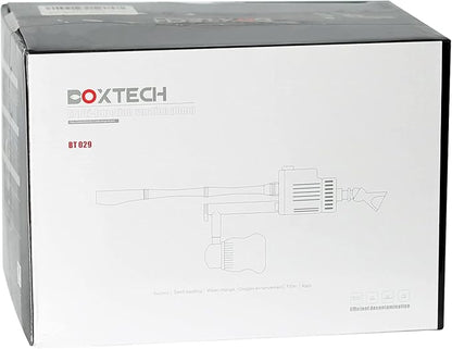 boxtech Upgraded Electric Aquarium Cleaner, 12V DC/28W Auto Fish Tank Gravel Cleaning kit 6 in 1 Change Water and Wash Sand Filter for Aquarium 10-200 Gallon Boxtech