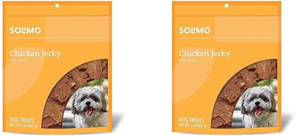 Amazon Brand - Solimo Chicken Jerky Dog Treats, 2 pounds (Packaging May Vary) (Pack of 2) - PAWPICO