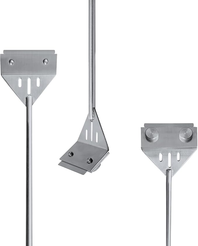 Kirecoo Algae Scraper for Glass Aquariums, 25.6" Fish Tank Cleaner, Stainless Steel Algae Scraper for Fish Tank with 10 Blades, Aquarium Glass Cleaning Tools, Cleaning Accessories Kirecoo