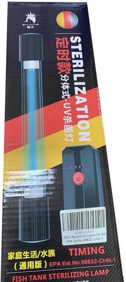 TAISHAN Aquarium Clean Light，13W & 11W & 9 W & 7 W & 5 W & 3 W Algae Removal Light with Timer,Aquarium Water Clean Green Clear Waterproof Clean Light for Fish Tank,Pond,Swimming Pool TAISHAN