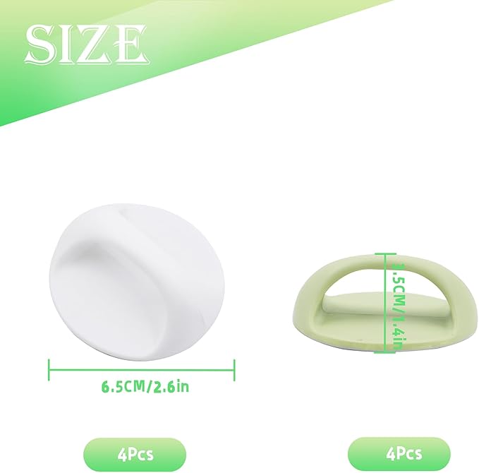 8 PCS Aquarium Lid Handles Round Plastic Fish Tank Cover Handles with Adhesive Sticker Suitable for Aquarium Fish Tank Lid PAWPICO