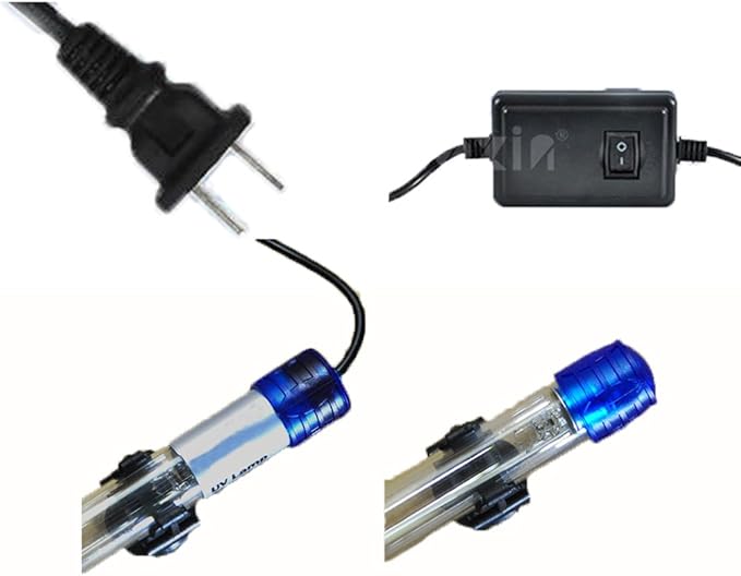 5W 11W 13W Aquarium Algae Clean Light Fish Tank Water Clean Light Aquarium Green Clean Light Waterproof Fish Tank Algae Clean Light for Pond Fish Tank Sump Swim Pool (5w 6.9inch) JackSuperAquariumPetsFocus