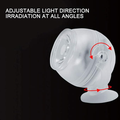 GLOGLOW Aquarium Lights, Plastic LED Fish Colourful Gradient Submersible Night Spot Light LED Aquarium Light Fish Colored Light(US Plug Colourful) Aquarium Lights GLOGLOW