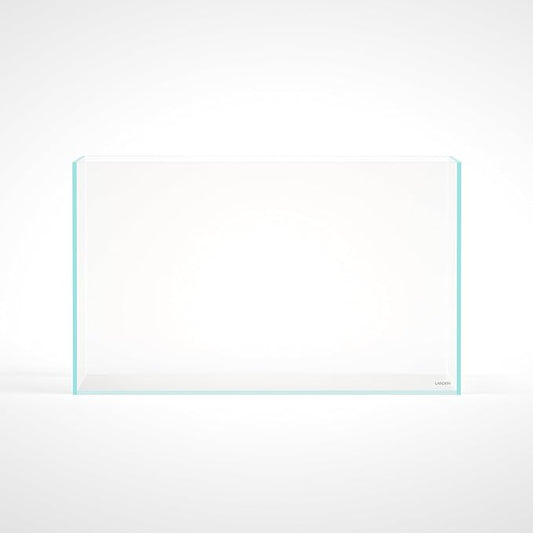 LANDEN 75H 37 Gallon Rimless Low Iron Aquarium Tank, W29.5×D17.7×H17.7 in(75x45x45cm) 8mm Thickness with Black Nano Foam Leveling mat Included Landen
