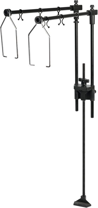 BETAZOOER Reptile Dual Lamp Stand Metal Adjustable Heating Lamp Holder Light Fixture Retractable Ideal for Reptile Glass Terrarium Amphibians/Terrestrial Invertebrates Vivarium BETAZOOER