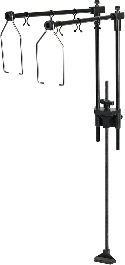BETAZOOER Reptile Dual Lamp Stand Metal Adjustable Heating Lamp Holder Light Fixture Retractable Ideal for Reptile Glass Terrarium Amphibians/Terrestrial Invertebrates Vivarium BETAZOOER