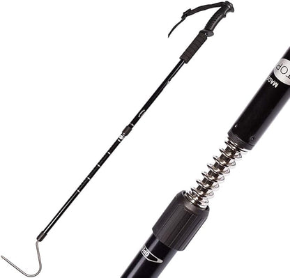 Snake Hook Reptile Grabber Rattle Snake Catcher,Professional Aluminum Alloy with Telescopic Rod and Lock, Comfortable Grip Handle for Catching,Controlling,Moving (53 inch Snake Hook) PAWPICO