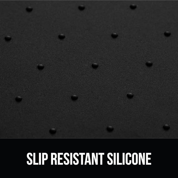 Gorilla Grip 100% Waterproof Raised Edge BPA Free Silicone Pet Feeding Mat, Dog Cat Food Mats Contain Spills Protects Floors, Placemats for Cats and Dogs Water Bowl, Pets Accessories 23x15 Black - PAWPICO