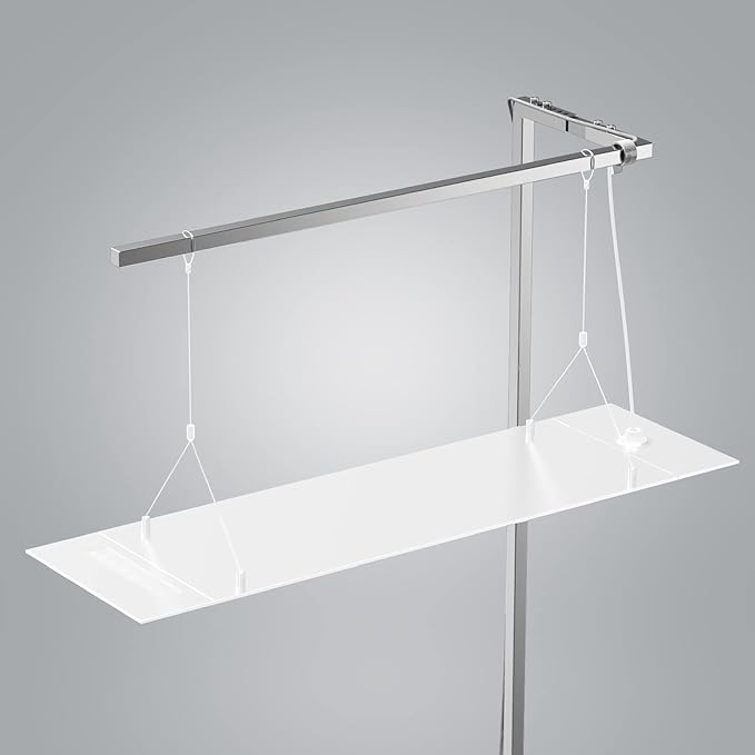 ONF Stainless Steel 304 Square Hanging Kit for Planted Terrarium & Aquarium Light, Suspension System, Adjustable Stand Hold up to 11lb 24-36 inch Fish Tank Light, 2 pcs Tubes in Pack, Right ONF