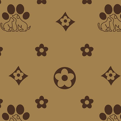 NESTROAD No Pull Dog Harness,Adjustable Oxford Dog Vest Harness with Leash,Reflective No-Choke Pet Harness with Easy Control Soft Handle for Large Dogs(Large,Light Brown) NESTROAD