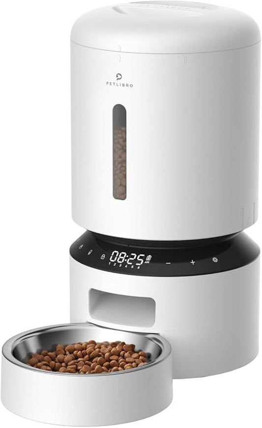 PETLIBRO Automatic Cat Feeder, Automatic Dog Feeder with Freshness Preservation, 5L Timed Cat Feeders for Dry Food, Up to 6 Meals Per Day, Granary Pet Feeder for Cats/Dogs - PAWPICO