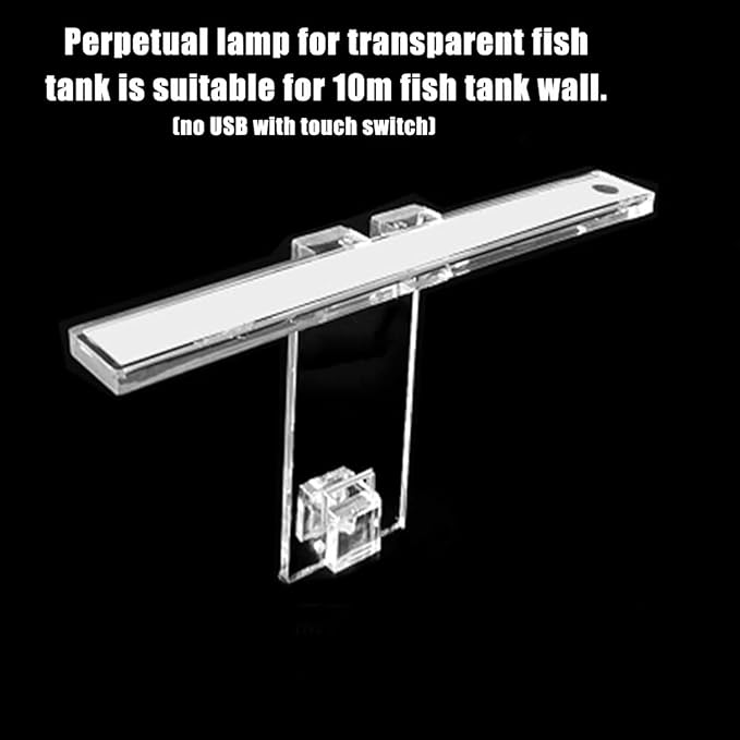 LED Aquarium Light Lamp Plant Fish Tank 3-8mm Thickness Clip-On Bracket Lighting Fits Tanks 3-8mm Thickness Clip-on 20cm 8" Lamp for Fish Tank Aquarium Bracket Light LinaLife