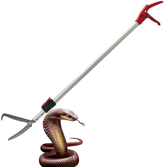 7.3ft Snake Catcher Tongs Grabber Professional Traps Stick Heavy Duty Auminum Alloy Pick-up Handing Tools SYFRLLC