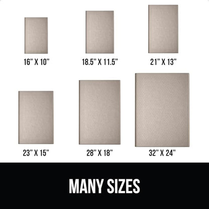 Gorilla Grip 100% Waterproof Raised Edge BPA Free Silicone Pet Feeding Mat, Dog Cat Food Mats Contain Spills Protects Floors, Placemats for Cats and Dogs Water Bowl, Pets Accessories 23x15 Beige - PAWPICO