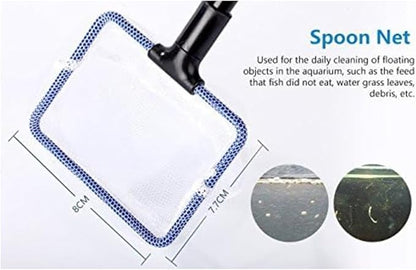 Fish Tank Net 5 in 1 Cleaning Set Fish Tank Cleaning Tools, Fish Tank Cleaner,Fish Tank Siphon,Tank Cleaning kitAquarium Water Change Aquarium Cleaning Tools(Suit-3) PAWPICO