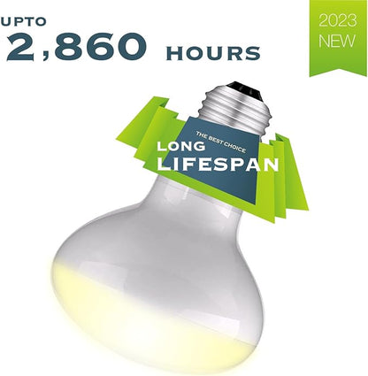 Reptile Heat Bulb Lamp, 150W 2-Pack Daylight Basking Spot, Bearded Dragon/Turtle/Lzard/Gecko Light Bulb, UVA Heat Lamp, Basking Light for Reptiles ReptiKing