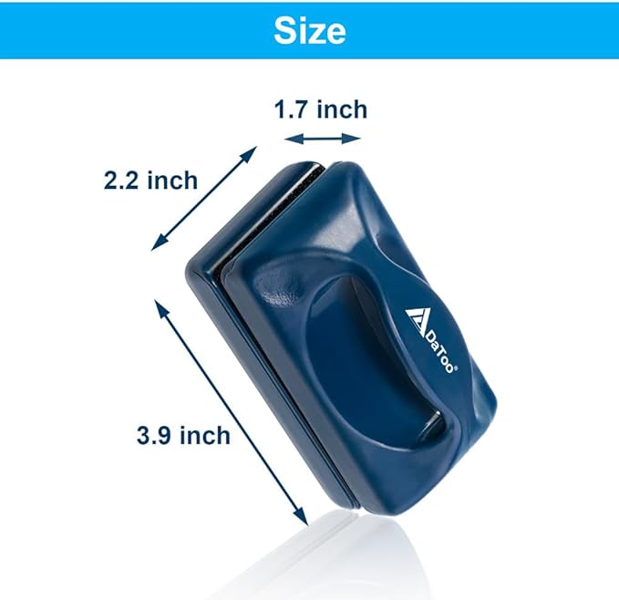 Aquarium Mini Magnetic Scrubber Scraper Small Fish Tank Cleaner Nano Glass Aquarium Cleaning Tools with Super Strong Magnet (Standard) DaToo