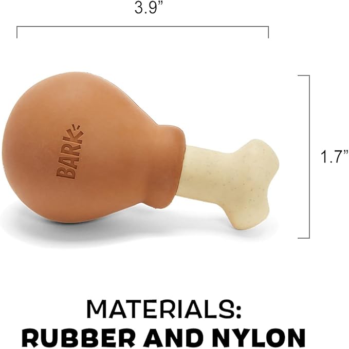 Barkbox Super Chewer Tough Dog Chew Toys for Aggressive Chewers, Dental Stimulating (Turkey - Small) - PAWPICO