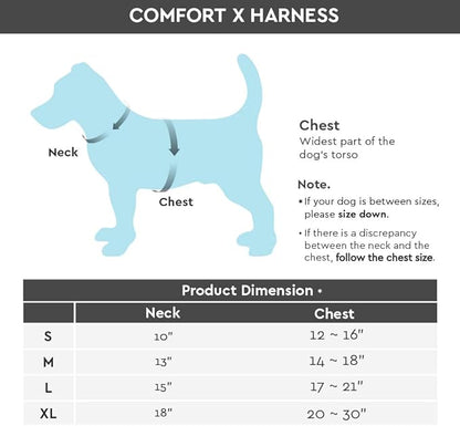 Gooby Comfort X Head In Harness - Purple, Medium - No Pull Small Dog Harness, Patented Choke-Free X Frame - Perfect on the Go Dog Harness for Medium Dogs No Pull, Small Dogs for Indoor and Outdoor Use Gooby