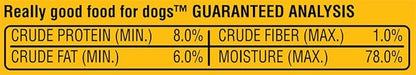 PEDIGREE CHOPPED GROUND DINNER Adult Canned Soft Wet Dog Food, Filet Mignon Flavor, 13.2 oz. Cans (Pack of 12) - PAWPICO
