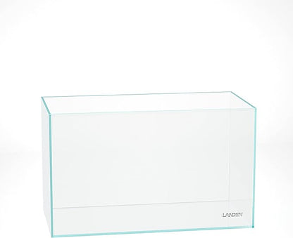 LANDEN 60P 16 Gallon Rimless Low Iron Aquarium Tank, 23.6" W × 11.8" D × 14.2" H (60cm x 30cm x 36cm) 6mm Thickness with Nano Foam Leveling Mat Landen