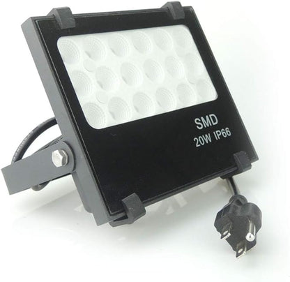 110V 20W Slim Waterproof Ultra Violet UV LED Flood Black Light Blacklight for Party Supplies, Glue Curing, Neon Glow, Glow in The Dark, with US Plug QUANS