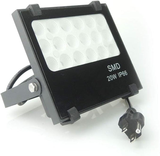 110V 20W Slim Waterproof Ultra Violet UV LED Flood Black Light Blacklight for Party Supplies, Glue Curing, Neon Glow, Glow in The Dark, with US Plug QUANS