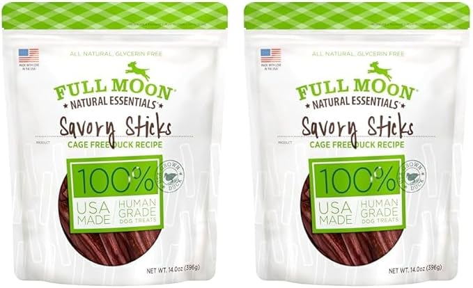 Full Moon Essential Duck Savory Sticks 14.0 oz (Pack of 2) - PAWPICO