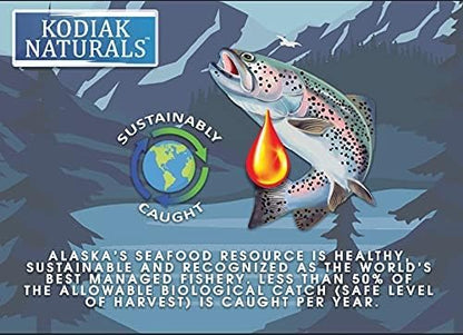 32 oz Wild Alaskan Salmon Oil Formula - Balanced Blend of Pure Fish Oils, with EPA and DHA from Wild-Caught Fish, Support for Skin & Coat, Immune & Heart Health, and Joints KODIAKNATURALSSALMONOIL