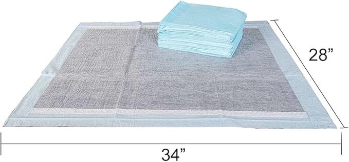 BV XL Puppy Pads X-Large Leak-Proof 28"x34" [40CT] | Carbon Pee Pads for Dogs Ultra Absorbent - Charcoal Dog Pee Pads Extra Large - Dog Pads XL - Potty Pads for Dogs, Training Pads for Dogs, Dog Pad - PAWPICO