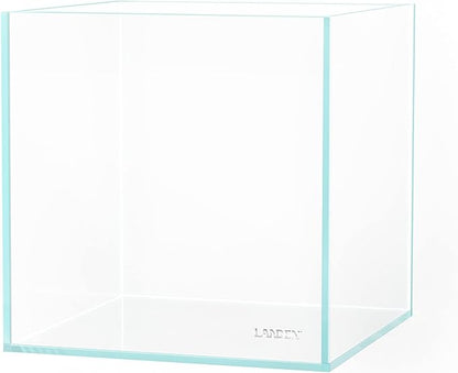 LANDEN 20C Gallon Cube Rimless Low Iron Clear Aquarium Tank, All Glass Aquarium,Small Betta Fish Tank,W7.8×D7.8×H7.8 in(20x20x20cm) 5mm Thickness with Nano Foam Leveling Mat Landen
