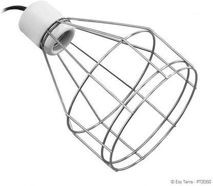 Exo Terra Wire Light, Small, 150W - Heat-Resistant Porcelain Socket, Safe Wire Guard, Ideal for Ceramic Heaters & Incandescent Bulbs ExoTerra