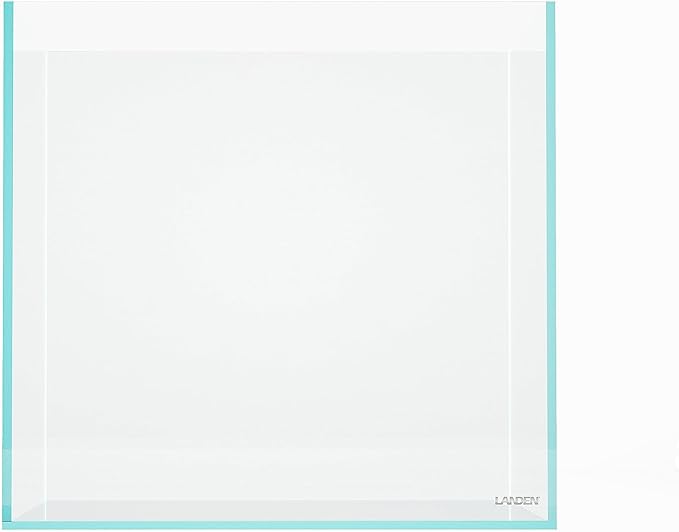 LANDEN 15.6 Gallon Cube Rimless Low Iron Aquarium Tank,15.7" L × 15.7" W × 15.7" H (40cm x 40cm x 40cm) 6mm Thickness with Nano Foam Leveling Mat Included Landen