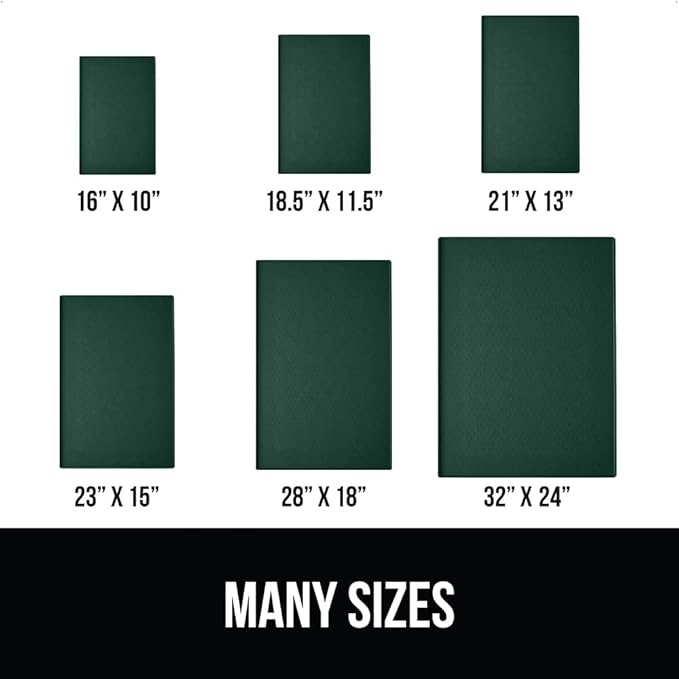 Gorilla Grip 100% Waterproof Raised Edge BPA Free Silicone Pet Feeding Mat, Dog Cat Food Mats Contain Spills Protects Floors, Placemats for Cats and Dogs Water Bowl, Pets Accessories 23x15 Green - PAWPICO