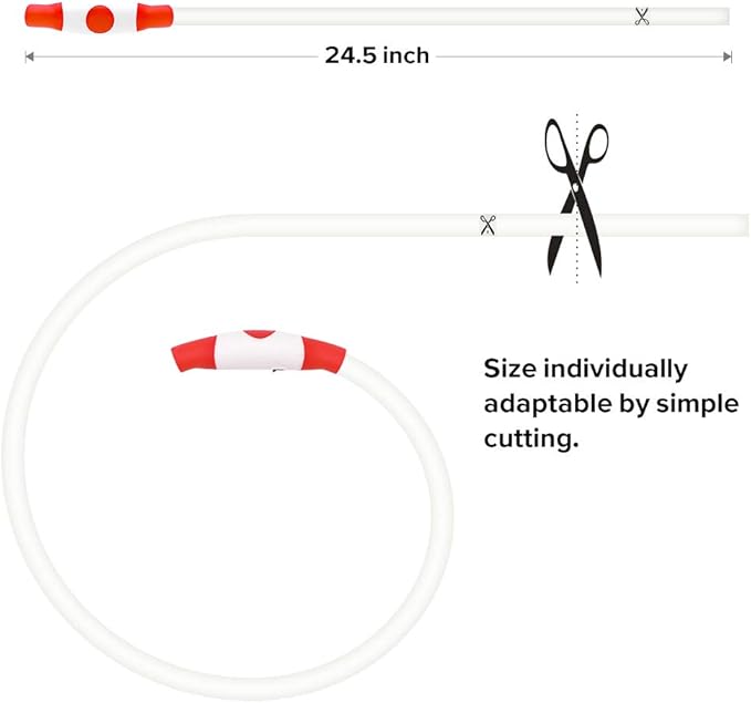 Led Dog Collar, BSEEN USB Rechargeable Flash Dog Necklace Light, Pet Safety Collar Makes Your Beloved Dogs Be Seen at Night for Small Medium Large Dogs(Red) BSEEN