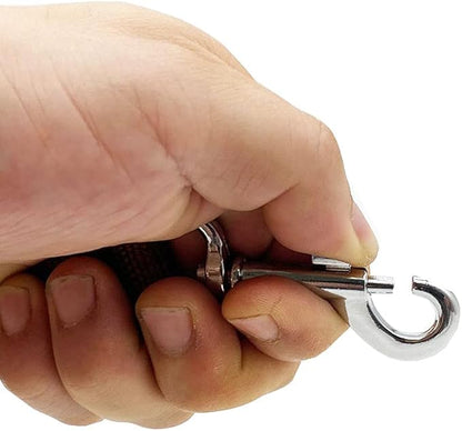 Nylon Dog Training Leash, Traction Rope, 4Ft /5 Foot /6 Feet Long, 5/8 inch 3/4 Inch 1 Inch Wide, for Small and Medium Dogs (5/8'' x 6 FT, Brown) - PAWPICO